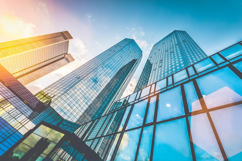 a low angle view of a building