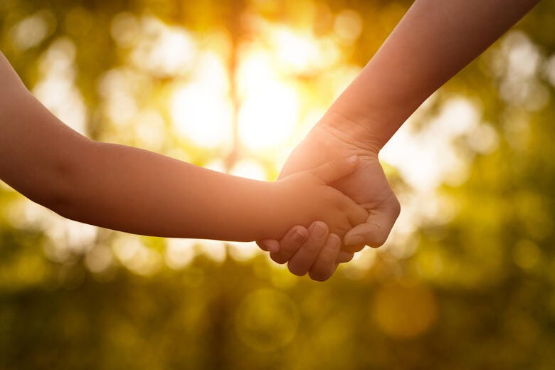 a close-up of a baby's hands